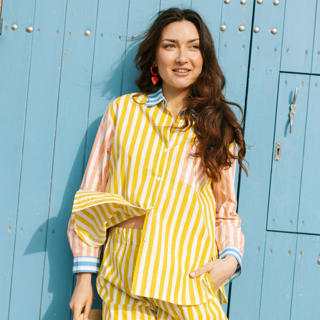 Colorful Daydreamer Bermuda Button Down