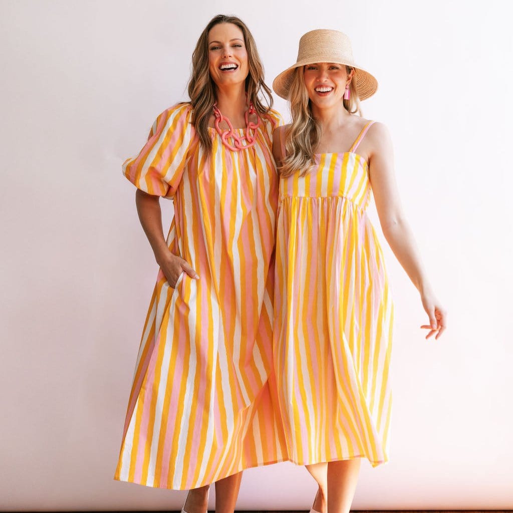 Sunshine Tienda® Sunkissed Stripe Reef Dress