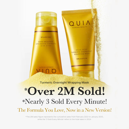 Wake Up To Clearer Skin With KOJIC ACID TURMERIC WRAPPING MASK