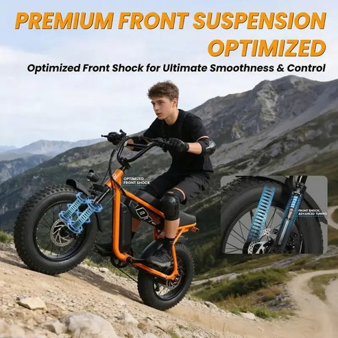 Vivitic V-101 Moped-Style Electric Bike – 1500W Fat Tire