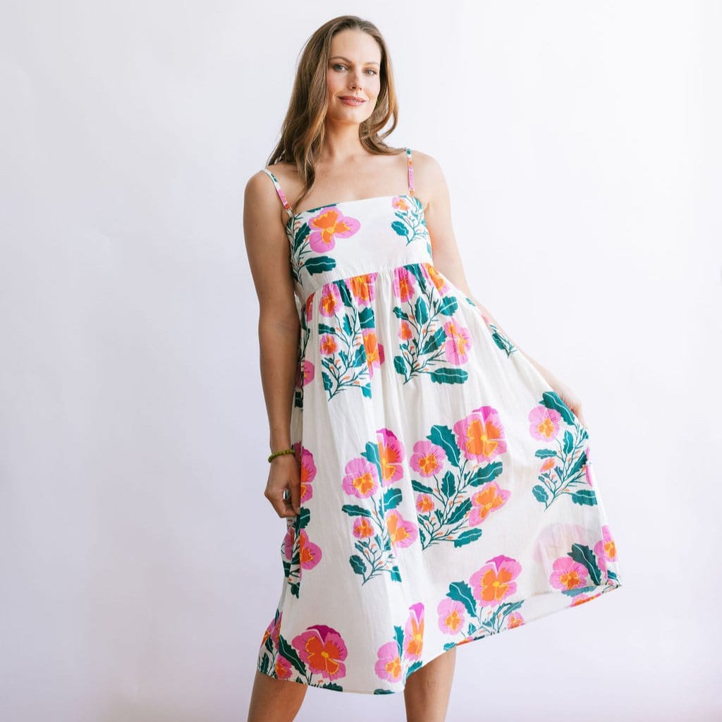 Sunshine Tienda® Pink Flower Reef Dress