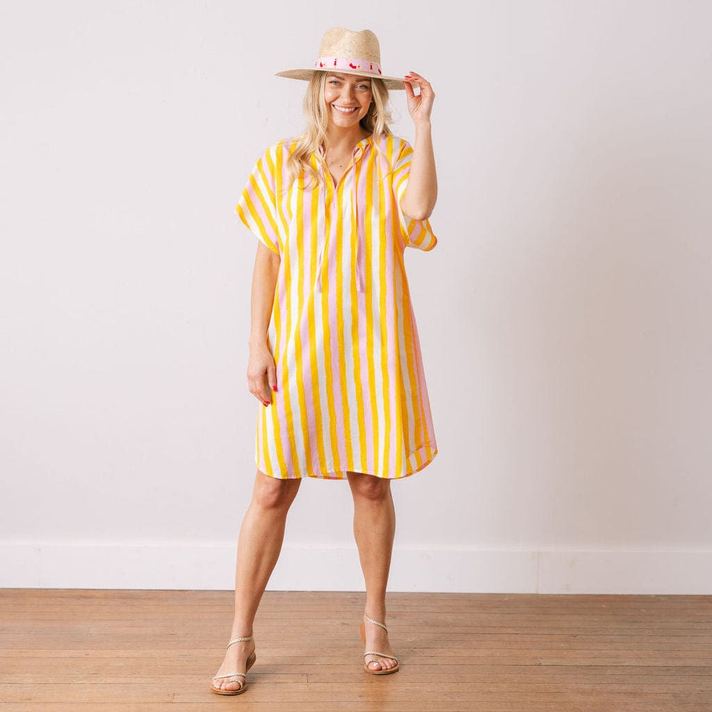 Sunshine Tienda® Sunkissed Stripe Cove Dress