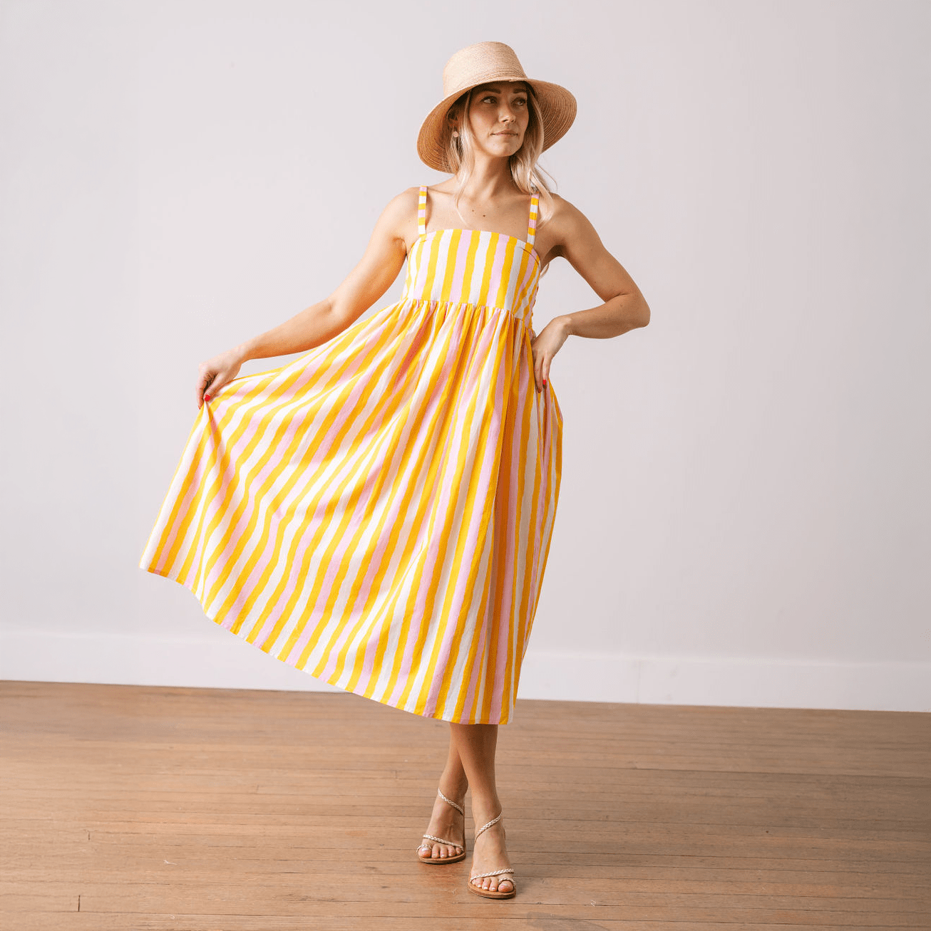 Sunshine Tienda® Sunkissed Stripe Reef Dress